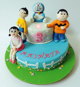 Doraemon And Nobita Cake